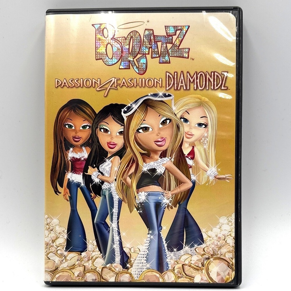 Bratz Passion 4 Fashion Diamondz DVD 2006 Animated Movie MGA Entertainment